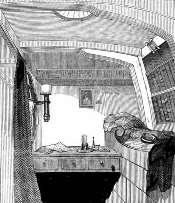 Example of a 19th century single ship's cabin.