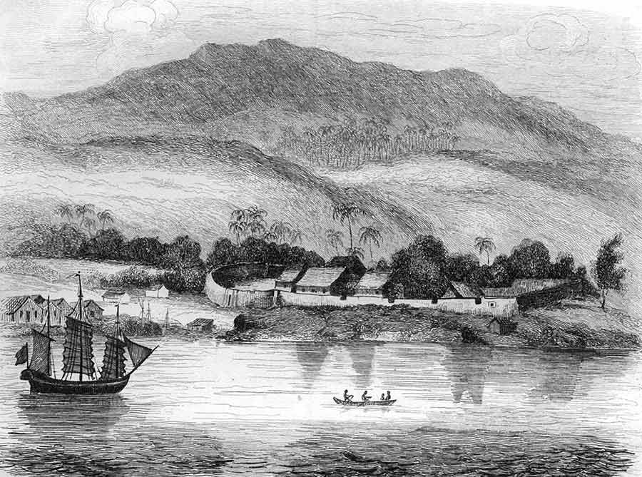 Dutch fort at Coupang (Kupang) in West Timor c.1834.