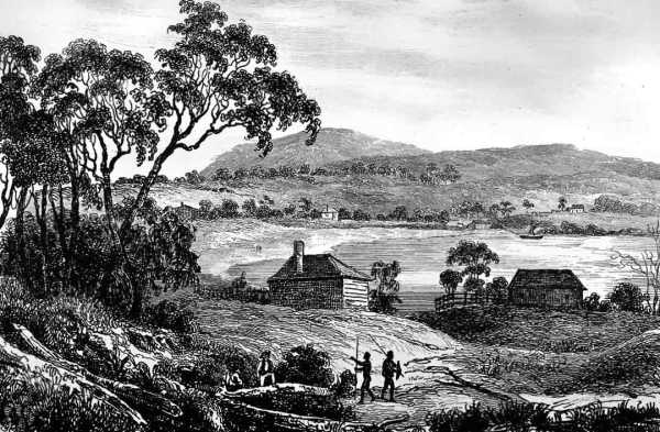Settler's cottage near Sydney. Artist: M. de Sainson.